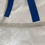 Baffle FIBC Bulk Bag Q-bag | Spout Top & Spout Bottom, 4-Panel Lifting Loops, 1 Ton Capacity