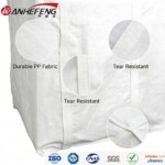 Cross Corner Lifting Loops Large PP FIBC Baffle Jumbo Bulk Bag Recyclable For Chemical Product SGS Certified 1000 kg Capacity 1000kg Bulk 1500kg capacity