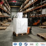 Cross Corner Lifting Loops Large PP FIBC Baffle Jumbo Bulk Bag Recyclable For Chemical Product SGS Certified 1000 kg Capacity 1000kg Bulk 1500kg capacity