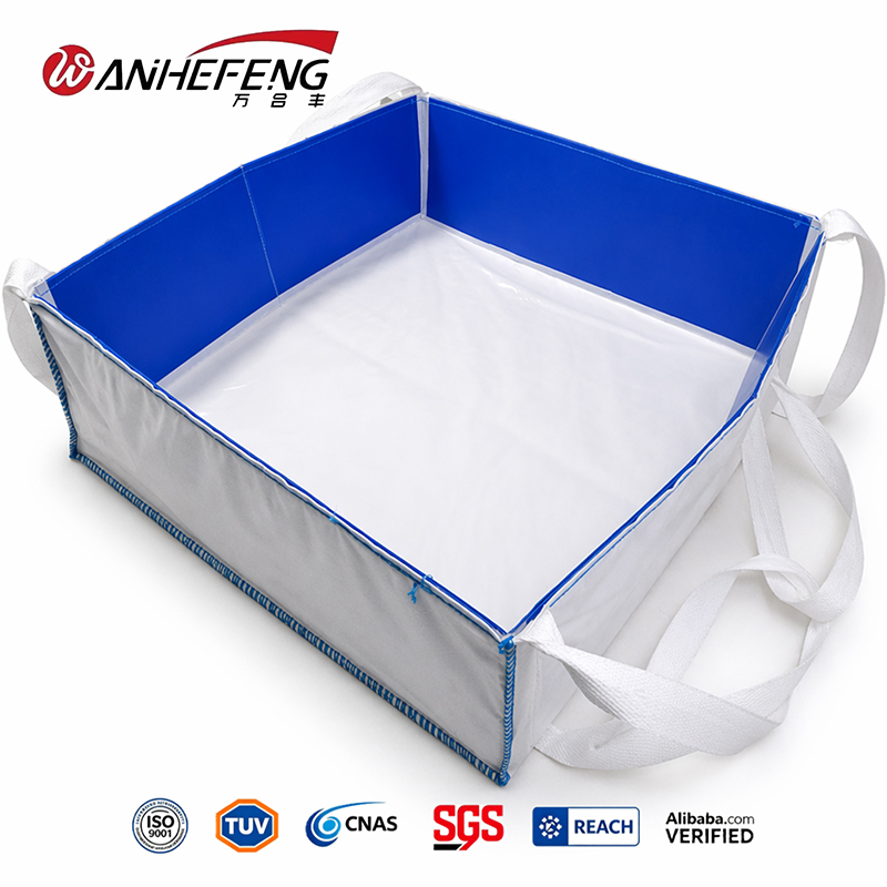 Blue Self-Standing Concrete Washout Bag