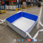 Blue Self-Standing Concrete Washout Bag