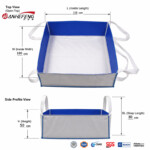 Blue Self-Standing Concrete Washout Bag