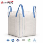 1Ton–1.5Ton SGS Qualified PP Bulk FIBC Baffle Sack, Cross Corner Lifting Belts Reusable Jumbo Container Bag For Chemical Raw Materials