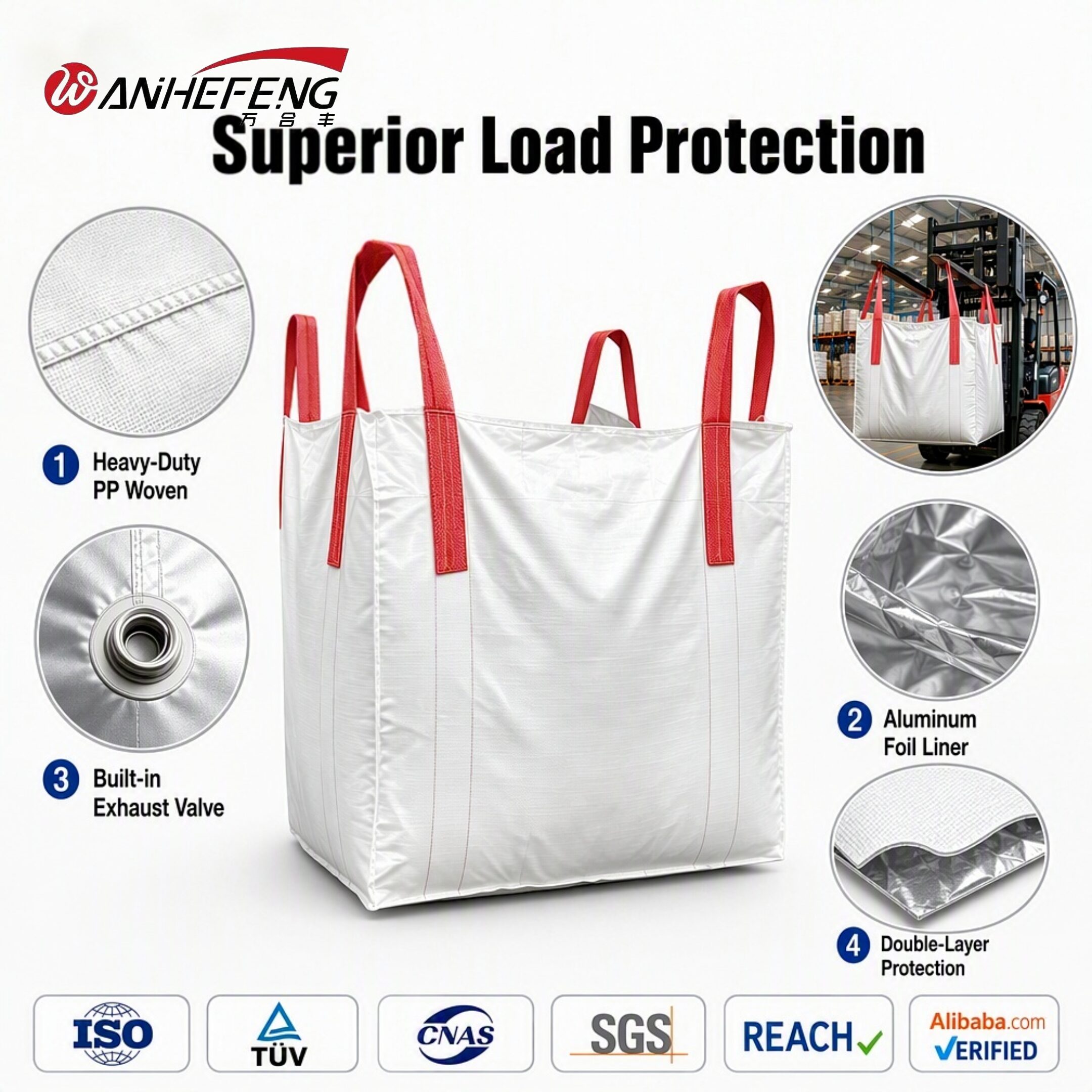 Big Bags with Aluminum Foil Inner Liner